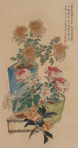 Chinese Flower Painting by Huang Shanshou