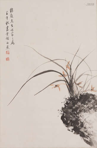 Chinese Flower Painting by Bai Jiao