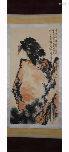 PAINTING OF A PERCHED VULTURE, PAN TIANSHOU