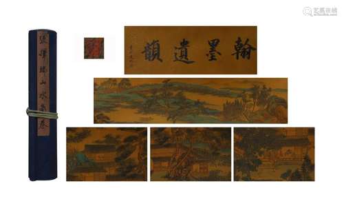 HANDSCROLL PAINTING OF RIVER SCENERY, ZHANG ZEDUAN