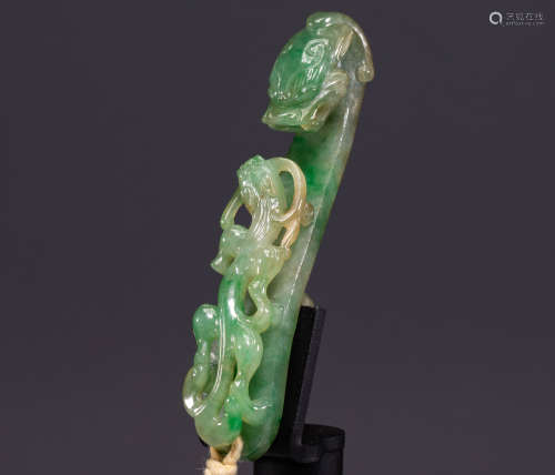 Chinese qing Dynasty jade belt hook
