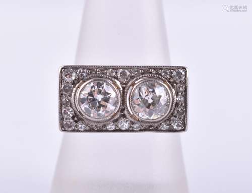 Art déco Damen Brilliant Ring | Art Deco ladies brilliant ri...