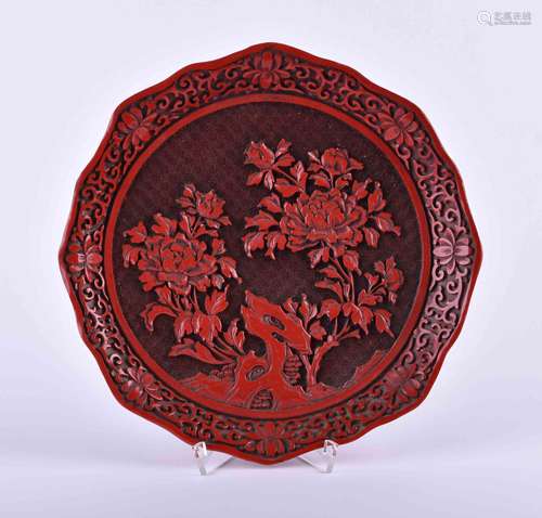 Lackteller China Qing Dynastie | Lacquer plate China Qing dy...