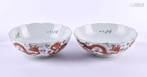 Paar Schalen China Qing Dynastie | Pair of bowls China Qing ...