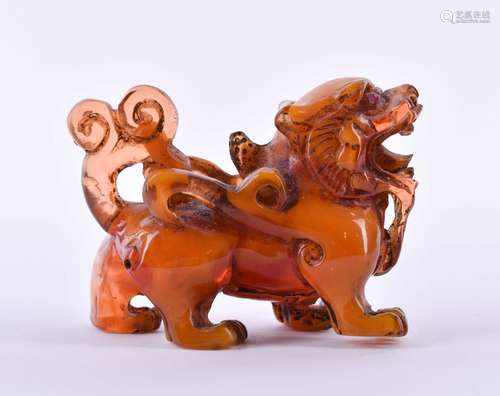 Bernsteinfigur China Qing Dynastie | Amber figurine China Qi...