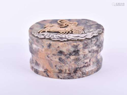 Speckstein Deckeldose Russland | Soapstone lidded box Russia