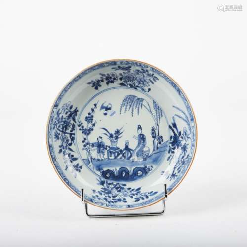 CHINE Jatte creuse en porcelaine en camaïeu bleu à décor ani...