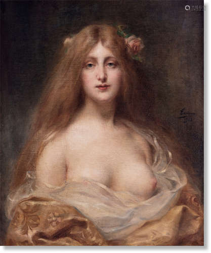 阿德里安·塔诺（1865～1923） 1903年作 女士肖像 布面油彩