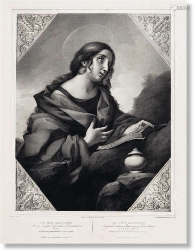 卡洛·多尔奇（1616～1686） 1846年作 圣·马格达琳 石版画