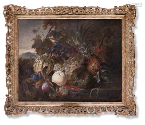 詹姆斯·查尔斯·沃德（1830～1875） 水果静物 布面油彩