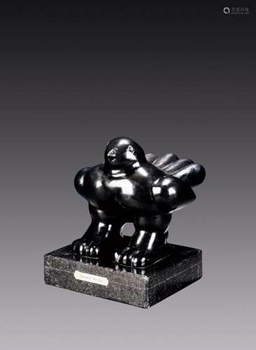 费尔南多·博特罗（b.1932） 鸟 铸铜雕塑
