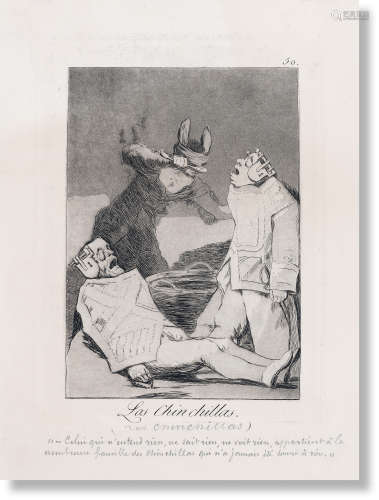 弗朗西斯科·戈雅（1746～1828） 1860年作 龙猫 蚀刻版画