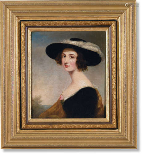 十九世纪欧洲学院派 女士肖像 布面油彩