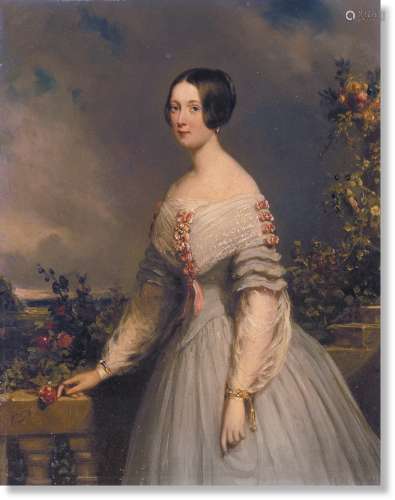 尼古拉·皮涅曼（1809～1860） 女士肖像 木板油彩