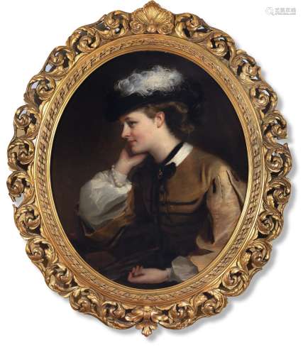 亨利·威格尔（1829～1925） 斯蒂芬森夫人像 布面油彩