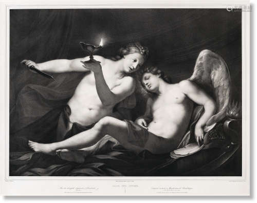 安东尼奥·贝鲁奇（1654～1726） 1846年作 爱与心灵 石版画
