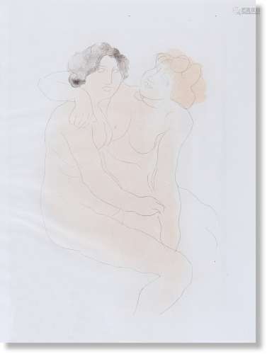 奥古斯特·罗丹（1840～1917） 1920年作 女人体NO.2 石版画
