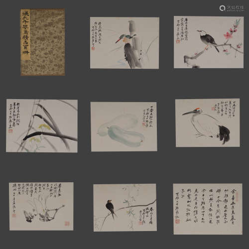 China, Zhang Daqian Flowers and Birds Album 中國，张大千花鸟册...