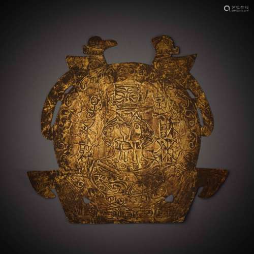 Western Zhou Dynasty of China,Pure Gold Accessory 中國西周时...