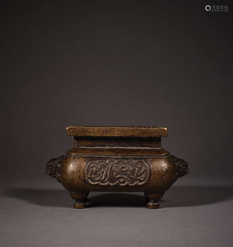 Ming Dynasty of China,Copper Incense Burner 中國明代，铜香炉