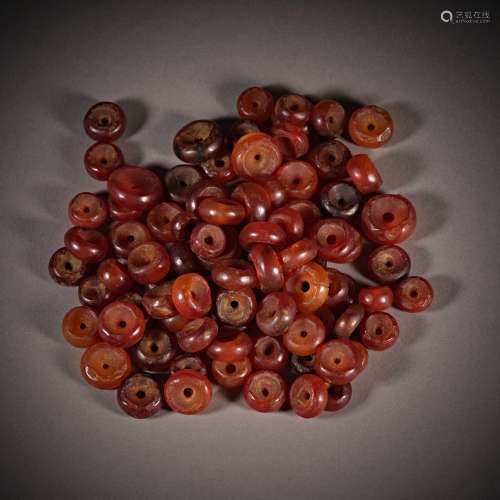 Xia Dynasty of China,Agate Bead 中國夏时期，玛瑙珠