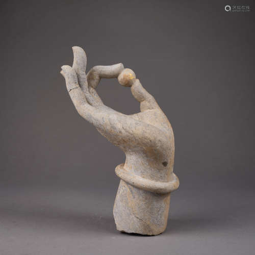 Tang Dynasty of China,Stone Buddha's-Hand 中國唐代，石质佛手