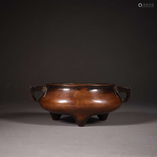 Ming Dynasty of China,Copper Incense Burner 中國明代，铜香炉