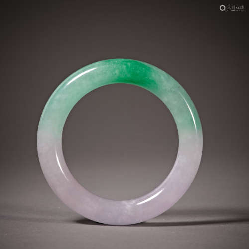 Qing Dynasty of China,Jadeite Bracelet 中國清代 ，翡翠手镯