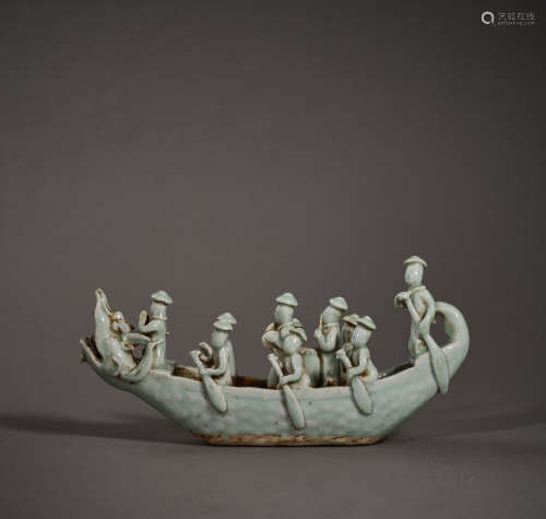 Yuan Dynasty of China,Yingqing Boat Shaped Writing-Brush Was...