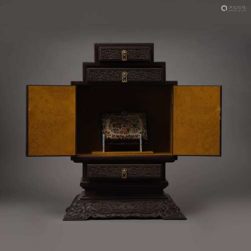 Qing Dynasty of China,Wooden Treasure Chest 中國清代，木质百宝...