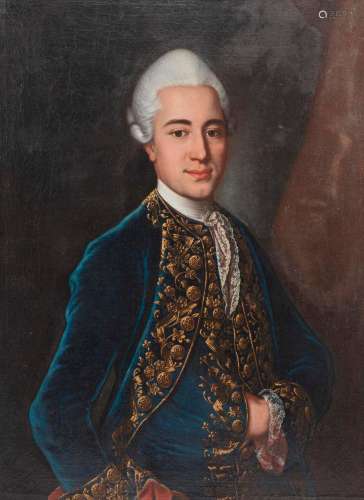 Ecole française XVIIIe ,"Portrait d'Albert Jean Da...