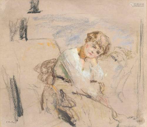 Édouard VUILLARD (1868-1940) "Le Modèle Blond au bord d...