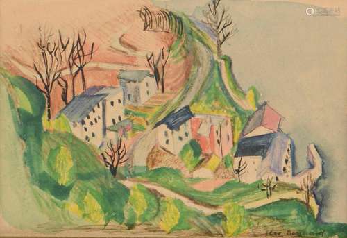 Rodolphe Théophile BOSSHARD (1889-1960), "Vue de villag...