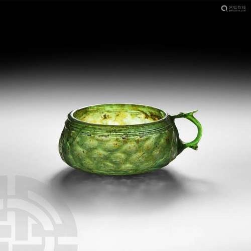 Byzantine Green Glass Cup