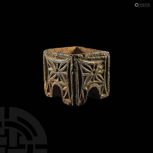 Byzantine Chip-Carved Floral Incense Burner