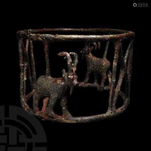 Elamite Bowl Stand with Ibexes