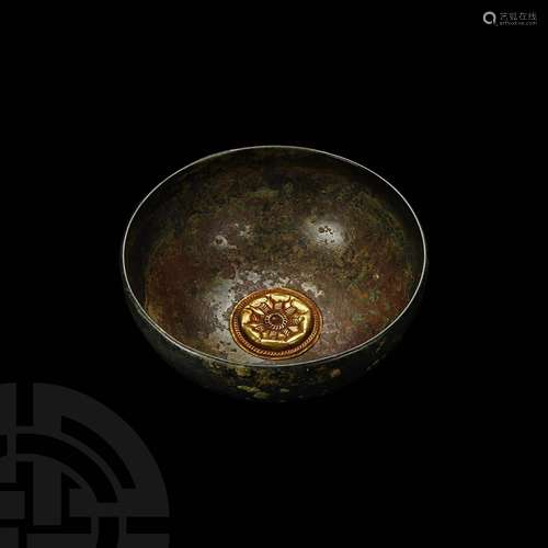 Elamite Bowl with Gold Central Roundel