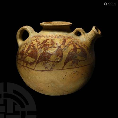 Large Tepe Sialk Vessel with Birds