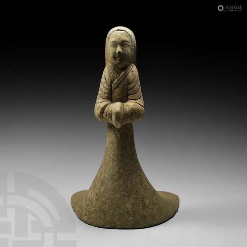 Chinese Wei Female Court Figure