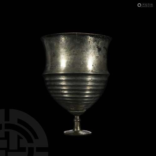 Ghandaran Silver Ribbed Goblet