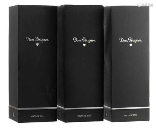 Champagne Dom Perignon, 2000. Dans un coffret