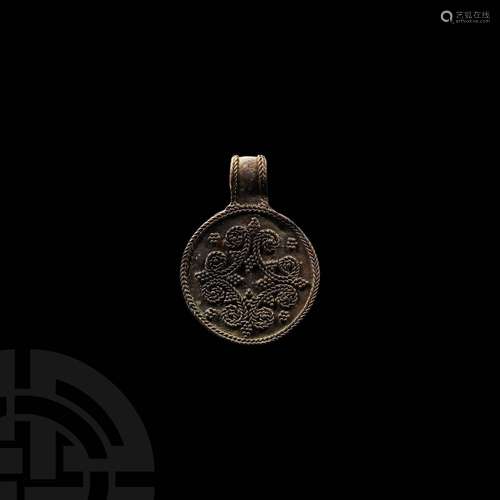 Viking Age Silver Filigree Pendant