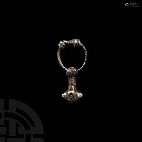 Viking Silver Thor's Hammer Pendant