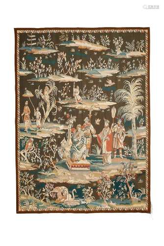 A Soho style Chinoiserie tapestry in the manner of John Vand...