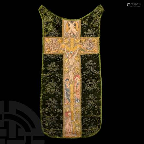 Medieval Chasuble with Scenes of the Crucifixion