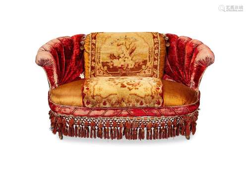 An early 20th century Austro-Hungarian shell shaped two-seat...