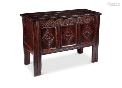 A Charles II oak chest, North Country