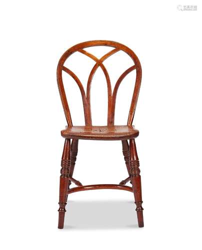 A George IV yew wood and elm Windsor chair, Thames Valley