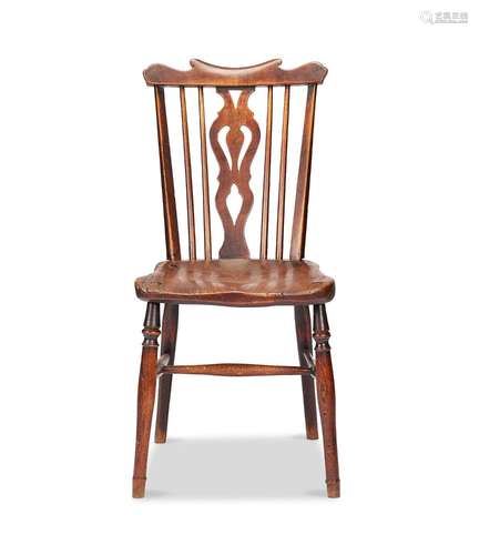 A George III walnut, ash and elm Windsor chair, Thames Valle...