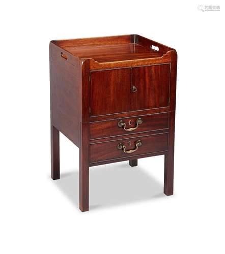 A George III mahogany gentleman’s night commode